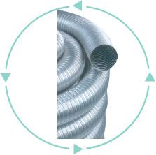 flexible tubo chimenea flexible